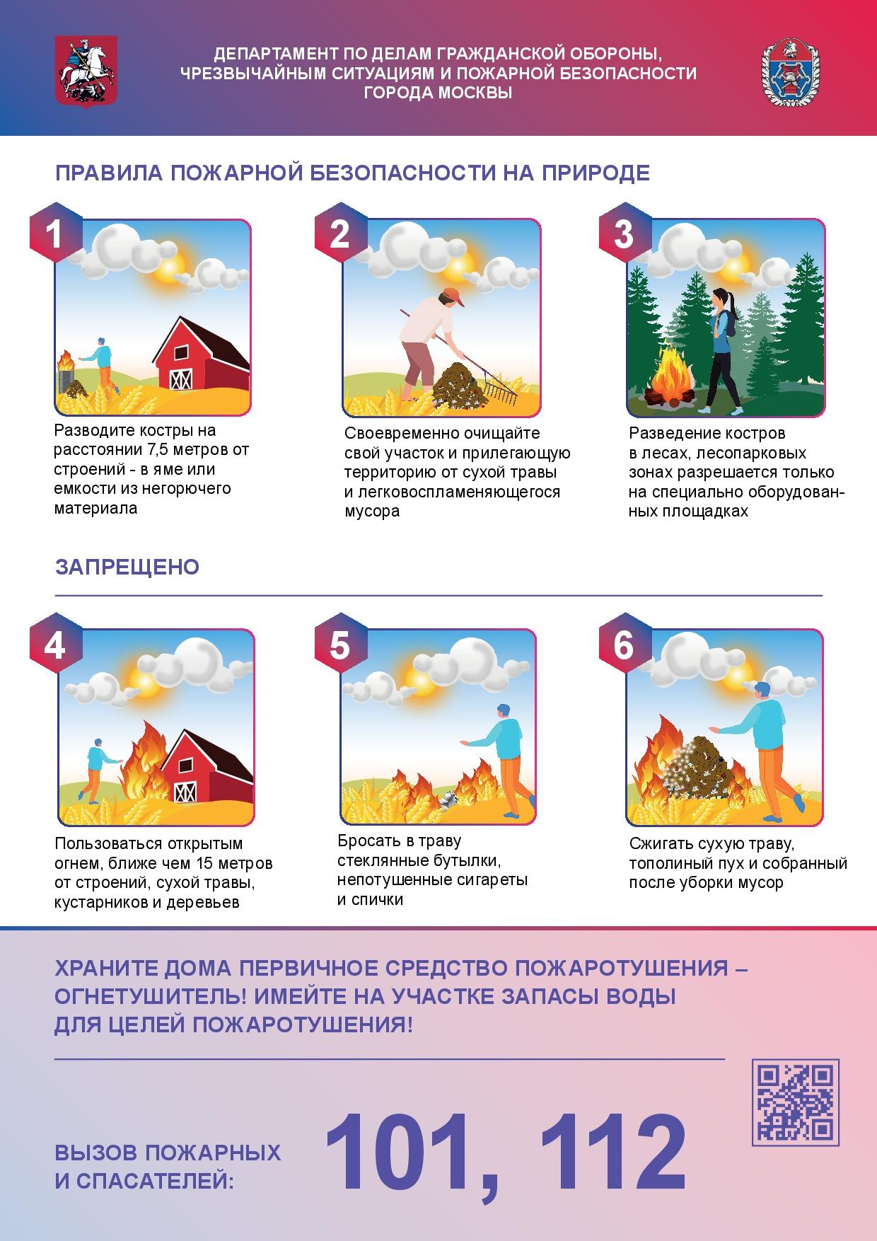 Правила безопасности на природе летом